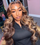 13x6 Body Wave Highlighted Wig