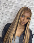 5x5 Straight Highlighted Wig